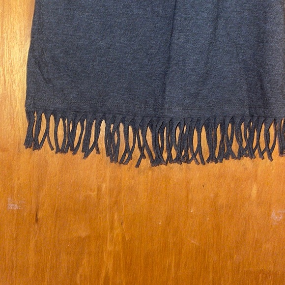 •LUCKY BRAND•LITTLE GIRLS GRAY BOHO TASSEL,FRINGE,KEYHOLE BACK DRESS SIZE 6X EUC - Picture 3 of 8